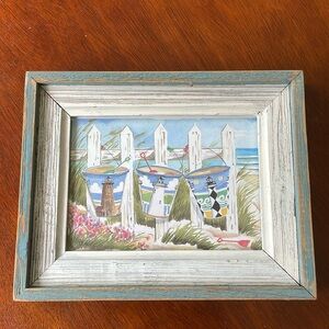 Weathered wooden frame
